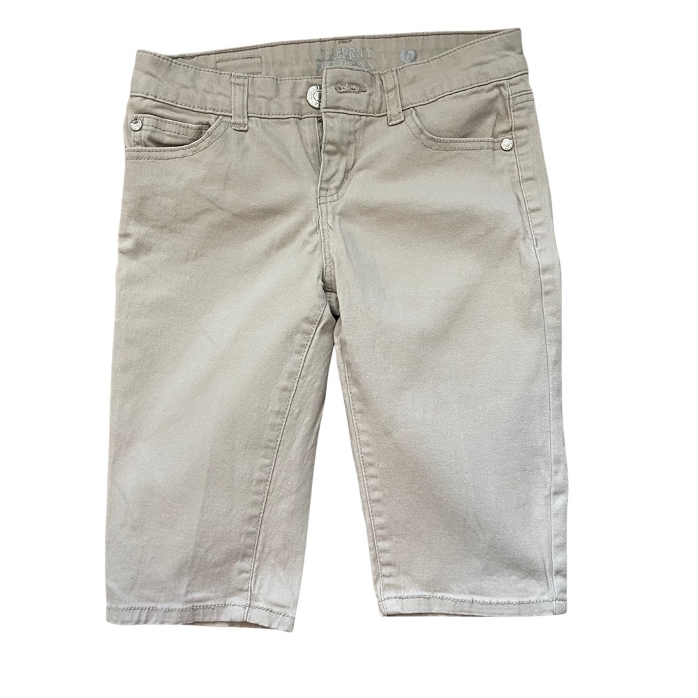 Celebrity Pink Girl’s Size 12 shorts, khaki Bermuda, cotton/spandex